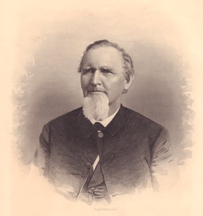 Portrait du pasteur méthodiste américain John L Smith, gravure par FE Jones, vers 1870 - Unbekannt Unbekannt