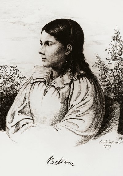 Portrait de Bettina Brentano von Arnim (1785-1859) - Unbekannt Unbekannt