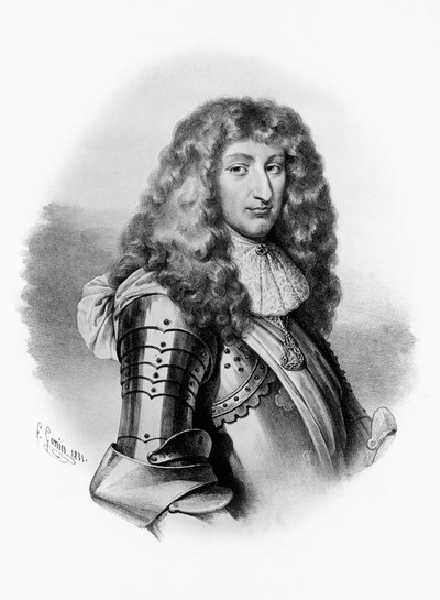 Portrait de Charles Emmanuel II (1634-1675), duc de Savoie à partir de 1638, gravure - Unbekannt Unbekannt