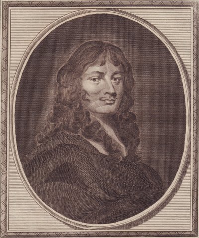 Portrait du politicien anglais Sir William Temple (1628-1699), gravure sur cuivre par John Goldar (1729-1795) d