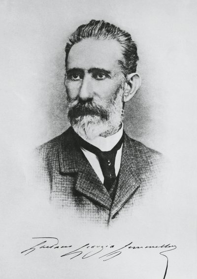 Portrait de Gaetano Giorgio Gemmellaro (1832-1904), géologue, paléontologue et politicien italien, gravure - Unbekannt Unbekannt