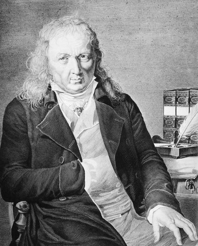 Portrait de Jacques Bernardin Henri de Saint-Pierre (1737-1814), écrivain et botaniste français, gravure - Unbekannt Unbekannt