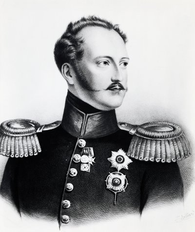 Portrait de Nicolas I Romanov (1796-1855), tsar de Russie de 1825 à 1855, gravure - Unbekannt Unbekannt