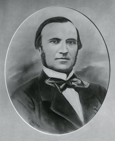 Portrait de Severino Grattoni (1815-1876), architecte et ingénieur italien, gravure - Unbekannt Unbekannt