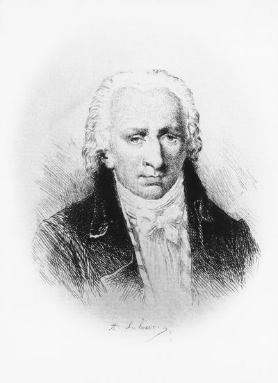 Portrait de Stanislas Jean, marquis de Boufflers (1738-1815), écrivain, soldat et académicien français, eau-forte d