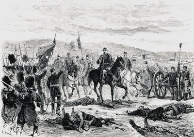 Prince Carol de Roumanie inspectant les troupes après la quatrième bataille de Pleven, guerre russo-turque - Unbekannt Unbekannt