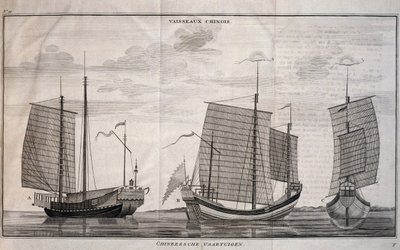 Voiliers à Macao, gravure - Unbekannt Unbekannt