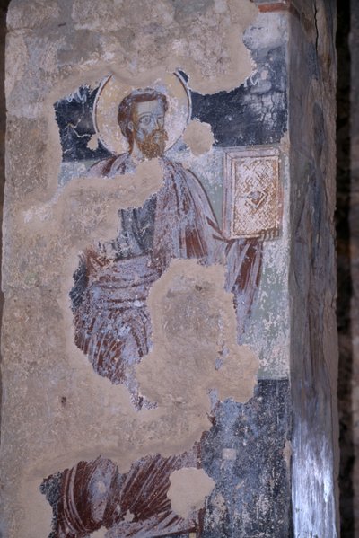 Saint, fresque dans l