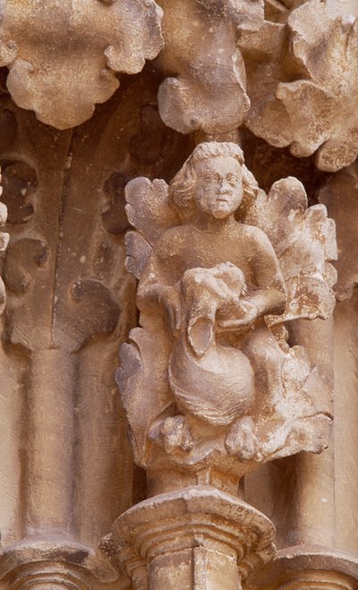 Espagne, Navarre, Ujué, Église de Santa Maria, détail architectural - Unbekannt Unbekannt