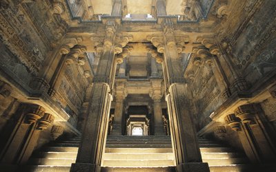Escalier vers le puits à degrés Dada Hari Baoli - Unbekannt Unbekannt