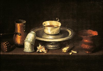 Nature morte avec tasse de chocolat ou Petit-déjeuner avec chocolat - Unbekannt Unbekannt