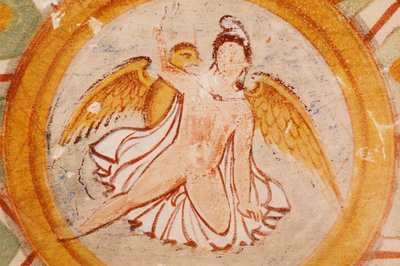 Syrie, Palmyre, Vallée des Tombeaux, Hypogée fresque d