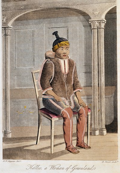 Femme du Groenland, par D Harvell, Royaume-Uni - Unbekannt Unbekannt