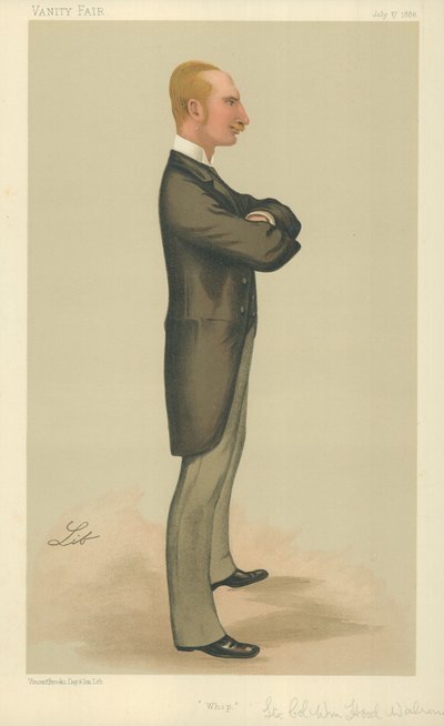 Lieut-Col William Hood Walrond, Whip, 17 juillet 1886, caricature de Vanity Fair - Liborio Prosperi