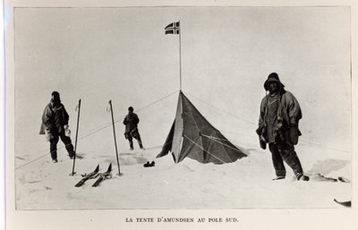 Tente laissée au pôle Sud par Roald Amundsen (1872-1928) en 1911, 1912 - Lieutenant Henry Robertson Bowers