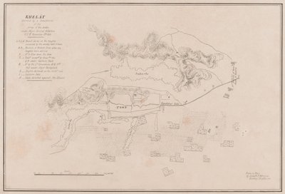Croquis de la forteresse de Ghuznee. Pris d