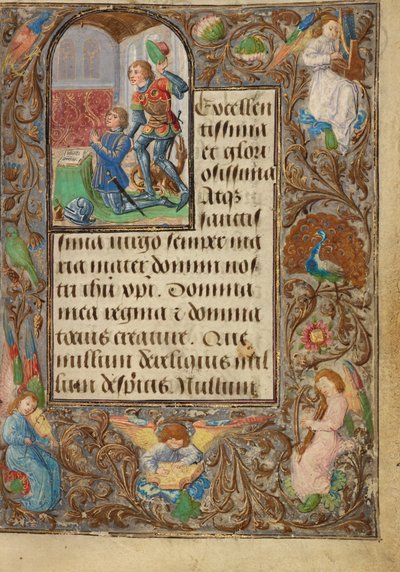 Charles le Téméraire présenté par Saint George - Lieven van Lathem