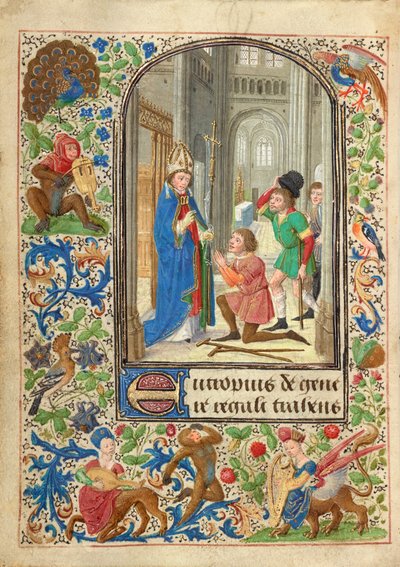 Saint Eutrope guérissant une personne - Lieven van Lathem