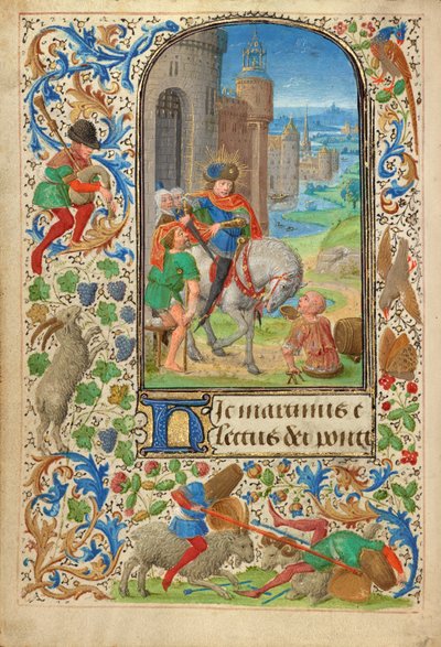 Saint Martin divisant son manteau - Lieven van Lathem
