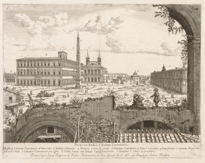 S. Giovanni in Laterano de "Prospectus Locurum Urbis Romae Insign[ium]" - Lievin Cruyl