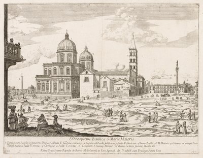 Santa Maria Maggiore de Prospectus Locurum Urbis Romae Insignium - Lievin Cruyl
