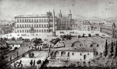 Vue du Latran, Rome - Lievin Cruyl