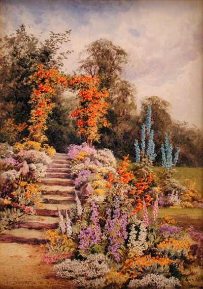 Jardin avec escaliers - Lilian Stannard