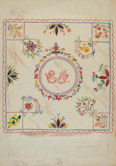 Couverture, vers 1936 - Lillian Causey