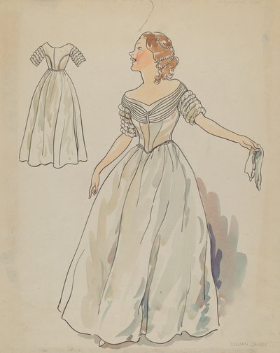 Robe, vers 1936 - Lillian Causey