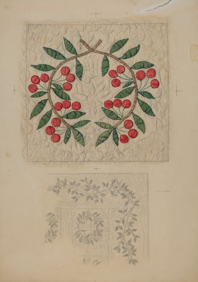 Couverture, appliqué - Lillian Causey