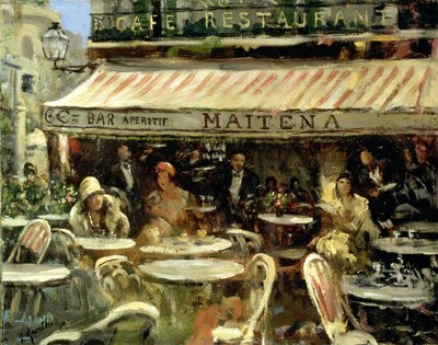 Café du coin - Lillian Matilda Genth