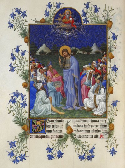 Très Riches Heures du duc de Berry - La Multiplication des pains - Limbourg Brothers