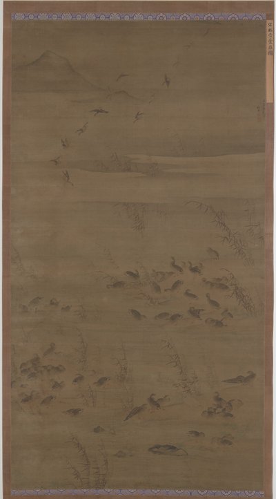 Oies descendant sur le sable, dynastie Ming - Lin Xue