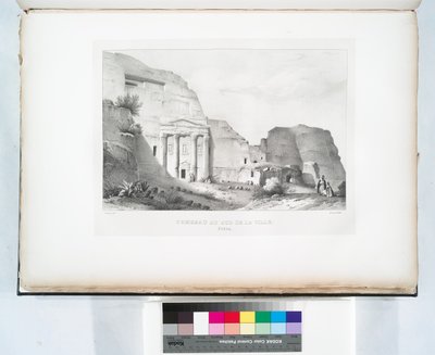 Tombeau au sud de la ville, Petra - Linant (Linant Pasha) Bellefonds