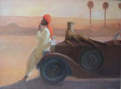 Guépard sur le capot - Lincoln Seligman