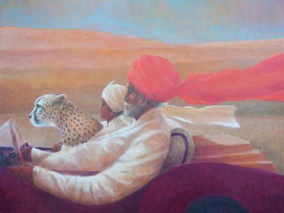 Maharaja, garçon + guépard - Lincoln Seligman