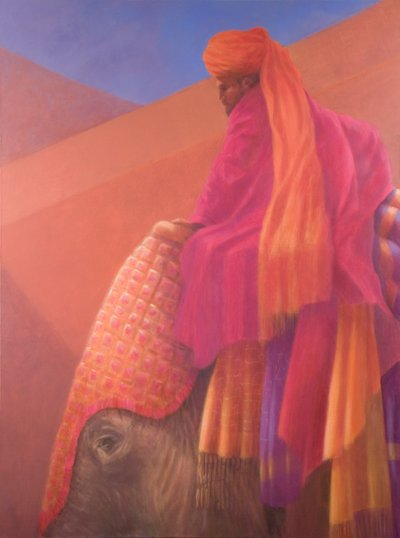 Cornac et éléphant - Lincoln Seligman
