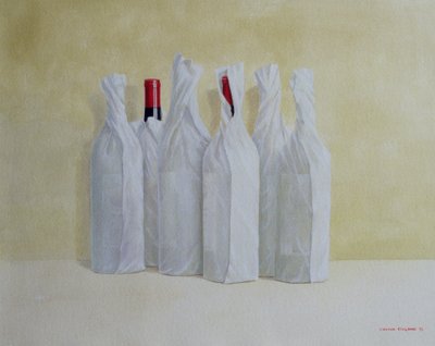 Bouteilles enveloppées, numéro 2, années 1990 - Lincoln Seligman