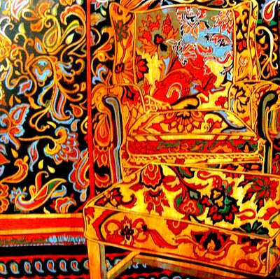 Chambre Suzani, 2011 (techniques mixtes) - linda arthurs