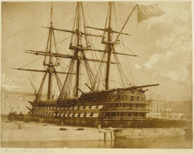 H.M.S. Duke of Wellington à Keyham, Angleterre. - Linnaeus Tripe