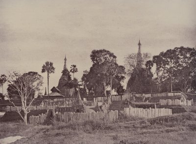 Rangoon : entrée nord de la pagode Shwe Dagon - Linnaeus Tripe