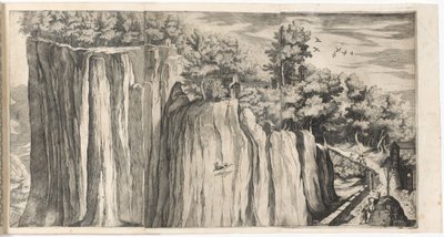 Vue de la montagne de La Verna depuis la route de Casentino (Vue de la montagne della Vernia...) [plaque A] - Lino Moroni