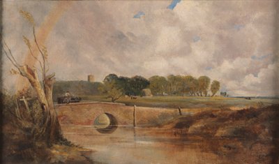 Un arc-en-ciel - Vue de la Stour - Lionel Constable