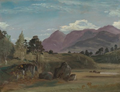 Paysage de montagne, possiblement dans le Lake District - Lionel Constable