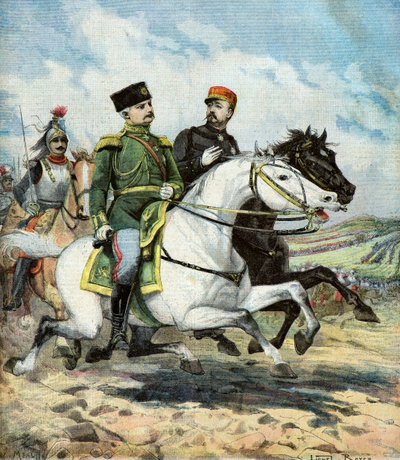 Général français Saussier et général russe Dragomiroff - Lionel Noel Royer