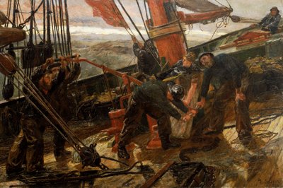 Scène sur le pont d