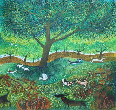 Dog Days, 2024 (acrylique sur lin) - Lisa Graa Jensen