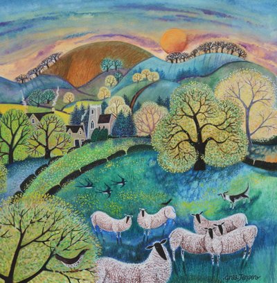 Moutons en pâturage - Lisa Graa Jensen
