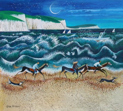 Midnight Riders, 2020 (acrylique sur papier) - Lisa Graa Jensen