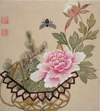 Une série de peintures de fleurs et d
